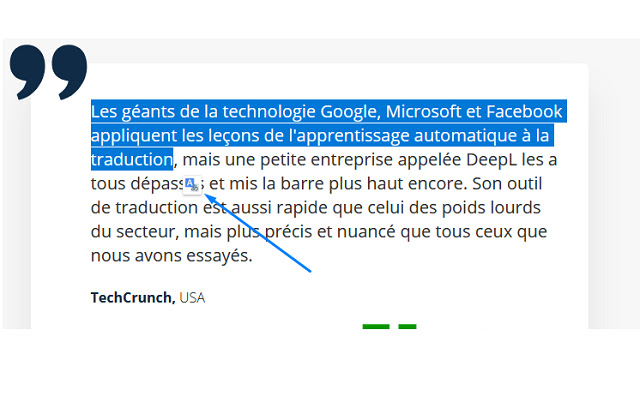 Google Traduction  from Chrome web store to be run with OffiDocs Chromium online