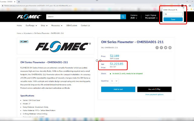 GPI Distributor Pricing Calculator  from Chrome web store to be run with OffiDocs Chromium online