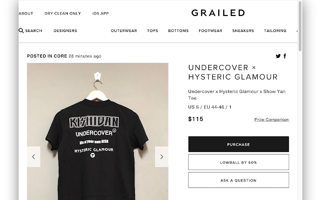 Grailed Lowballer  from Chrome web store to be run with OffiDocs Chromium online