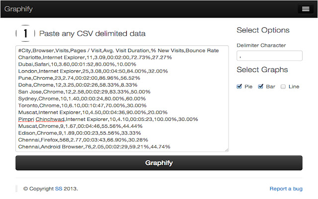 Graphify  from Chrome web store to be run with OffiDocs Chromium online