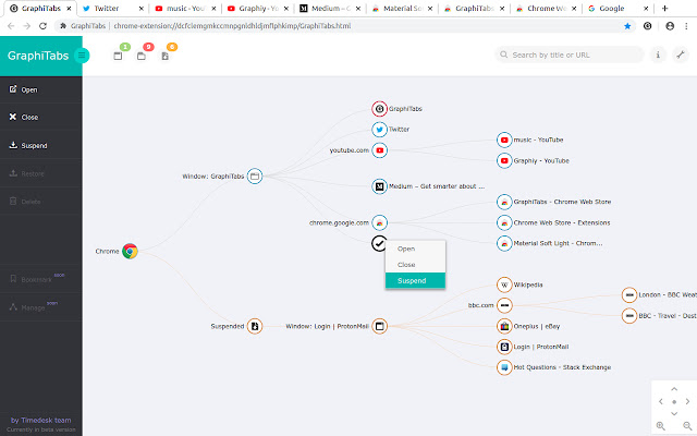 GraphiTabs aus dem Chrome-Webshop können mit OffiDocs Chromium online ausgeführt werden