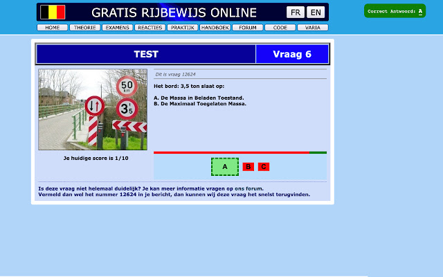 Gratis Rijbewijs Online Met Antwoorden  from Chrome web store to be run with OffiDocs Chromium online