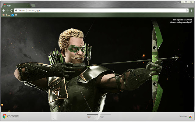 Green Arrow Injustice 2 Wallpaper  from Chrome web store to be run with OffiDocs Chromium online