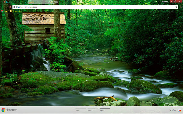 Green Moss Rock Stream Nature  from Chrome web store to be run with OffiDocs Chromium online