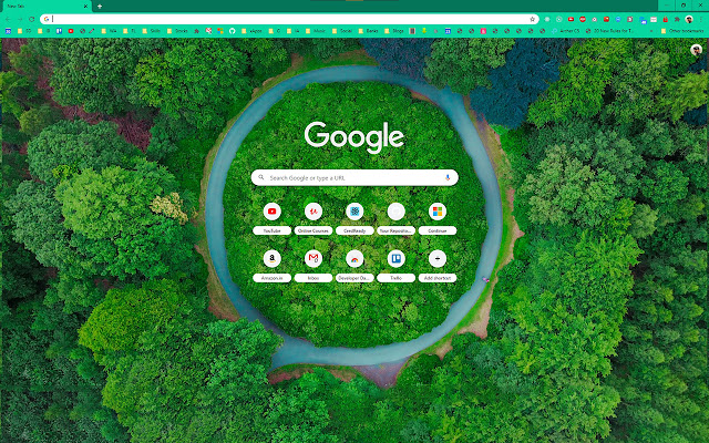 Green Peaceful Ambience Theme  from Chrome web store to be run with OffiDocs Chromium online