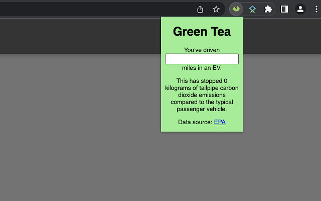 Green Tea  from Chrome web store to be run with OffiDocs Chromium online