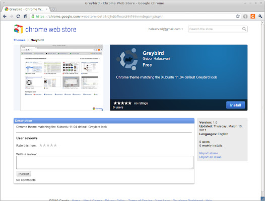 Greybird  from Chrome web store to be run with OffiDocs Chromium online