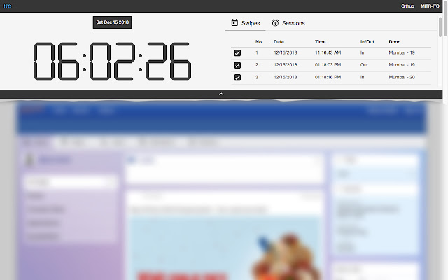 Greythr In Time Calculator  from Chrome web store to be run with OffiDocs Chromium online