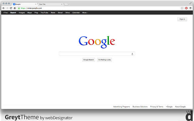 Greyt Theme  from Chrome web store to be run with OffiDocs Chromium online