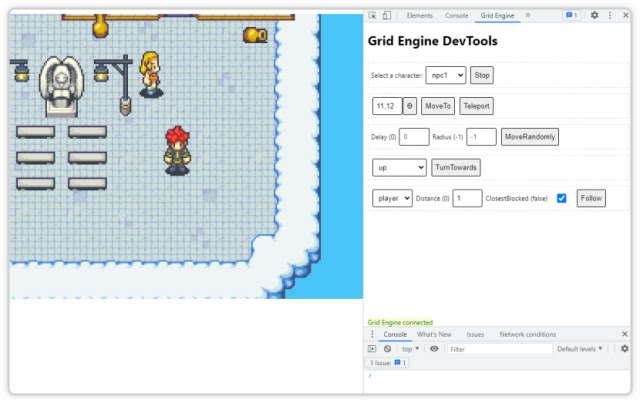 Grid Engine DevTools  from Chrome web store to be run with OffiDocs Chromium online