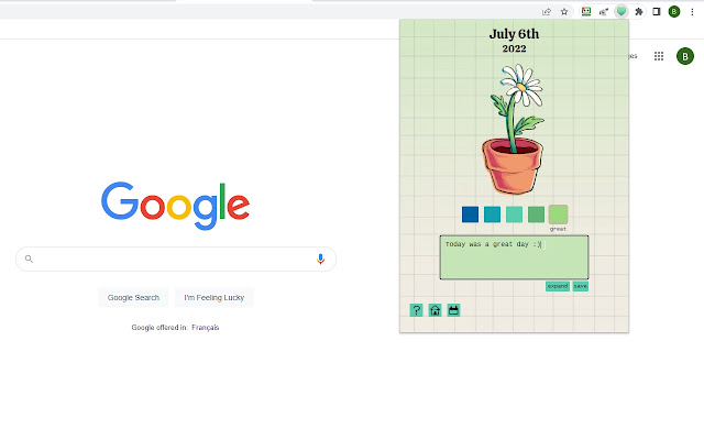 Growth Tracker  from Chrome web store to be run with OffiDocs Chromium online