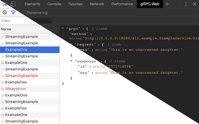 gRPC Gateway Developer Tools  from Chrome web store to be run with OffiDocs Chromium online