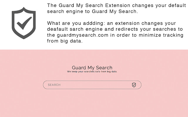 Guard My Search  from Chrome web store to be run with OffiDocs Chromium online