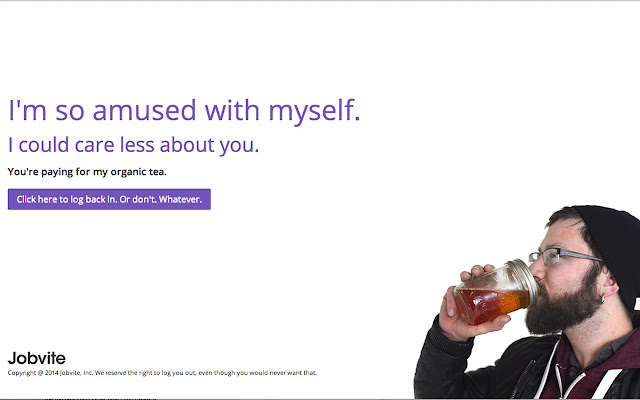 Guilt free Jobvite Timeout Page  from Chrome web store to be run with OffiDocs Chromium online