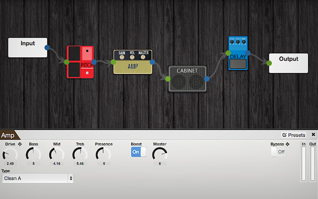 GuitarFX  from Chrome web store to be run with OffiDocs Chromium online