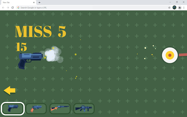 Gun Shot Action Game  from Chrome web store to be run with OffiDocs Chromium online