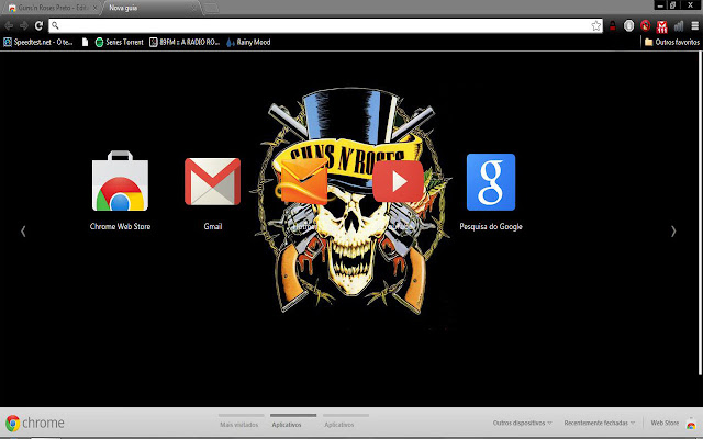 Guns N Roses Preto  from Chrome web store to be run with OffiDocs Chromium online