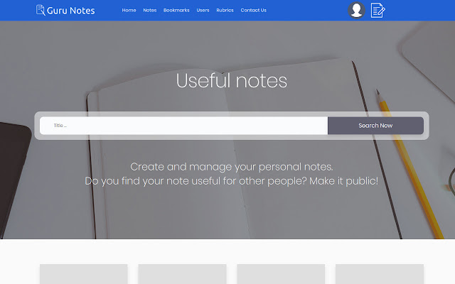 Guru Notes Bookmarks  from Chrome web store to be run with OffiDocs Chromium online