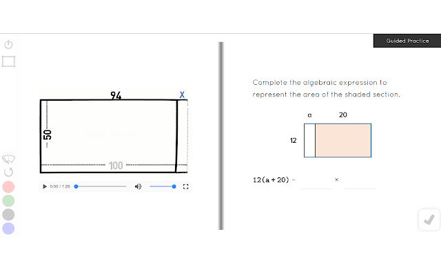 Guzinta Math: Algebraic Expressions  from Chrome web store to be run with OffiDocs Chromium online