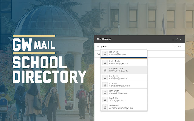 GW Directory Plugin For GMail  from Chrome web store to be run with OffiDocs Chromium online