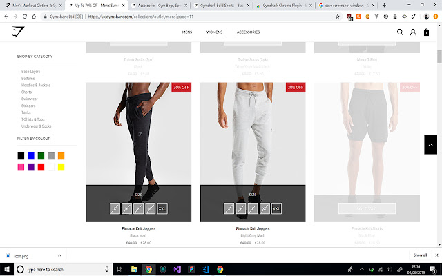 Gymshark Chrome Plugin  from Chrome web store to be run with OffiDocs Chromium online