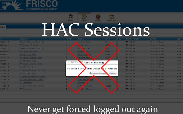 HAC Sessions  from Chrome web store to be run with OffiDocs Chromium online