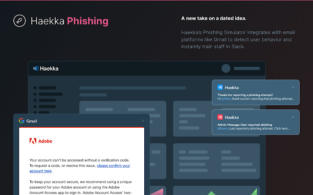 Haekka Phishing Chrome Extension ze sklepu internetowego Chrome do uruchomienia z OffiDocs Chromium online