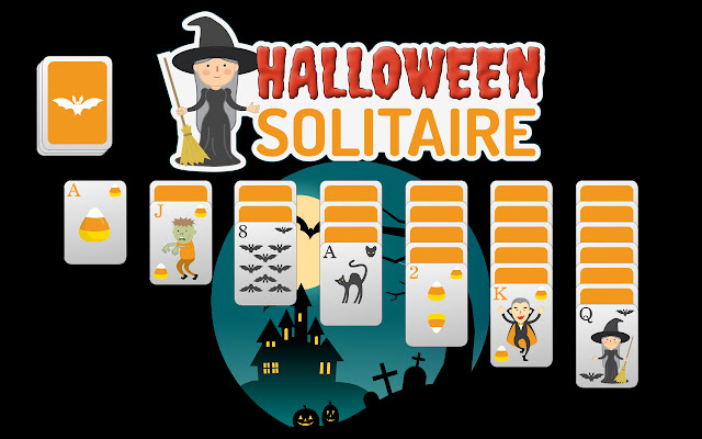 Halloween Solitiare  from Chrome web store to be run with OffiDocs Chromium online