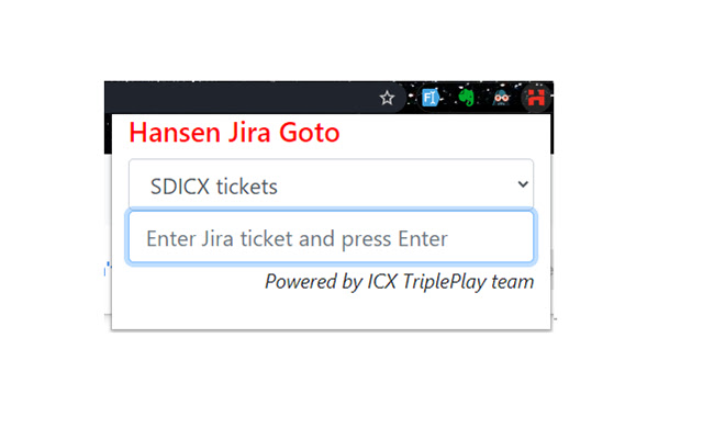 Hansen Jira Goto  from Chrome web store to be run with OffiDocs Chromium online