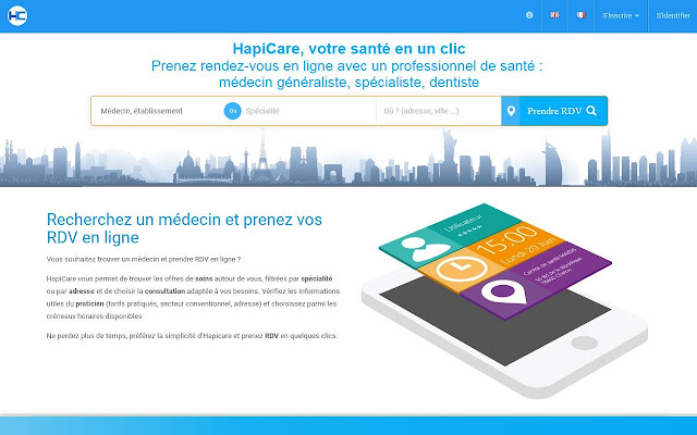 HapiCare : Connecteur pour navigateur  from Chrome web store to be run with OffiDocs Chromium online