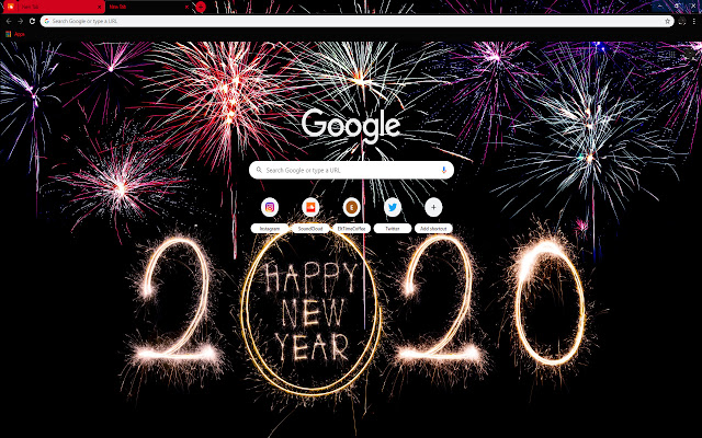 HAPPY NEW YEAR 2020!!!  from Chrome web store to be run with OffiDocs Chromium online