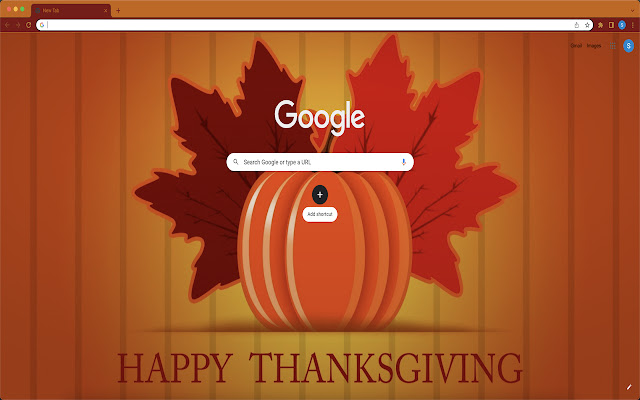 Happy Thanksgiving Theme  from Chrome web store to be run with OffiDocs Chromium online