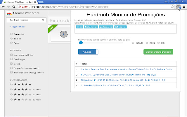 Hardmob Promotions Monitor  from Chrome web store to be run with OffiDocs Chromium online