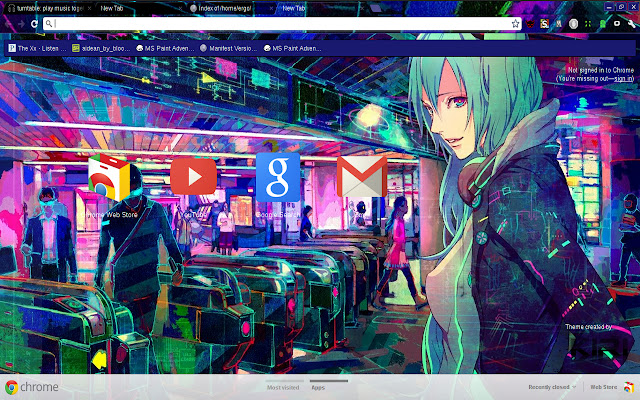 Hatsune Miku Techno Life  from Chrome web store to be run with OffiDocs Chromium online