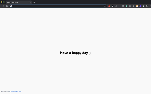 Have a happy day  from Chrome web store to be run with OffiDocs Chromium online