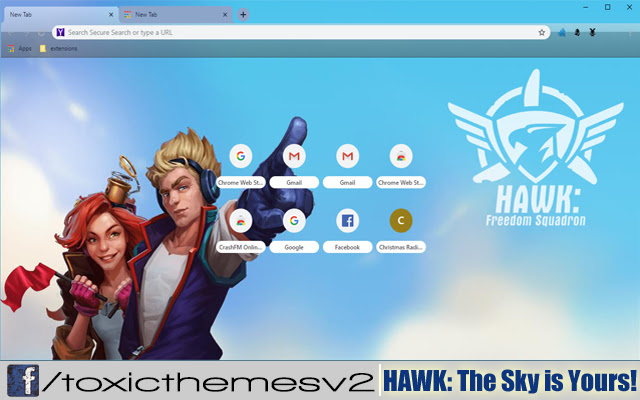 HAWK Freedom Squadron The Sky is Yours  from Chrome web store to be run with OffiDocs Chromium online