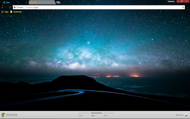 Heavenly Night stars  from Chrome web store to be run with OffiDocs Chromium online