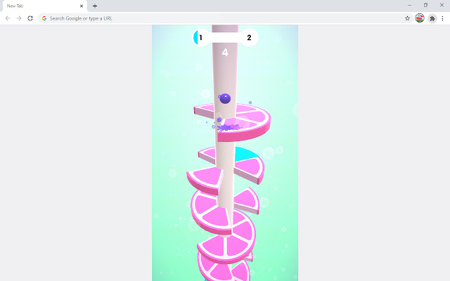 Helix Fruit Jump Arcade Game  from Chrome web store to be run with OffiDocs Chromium online