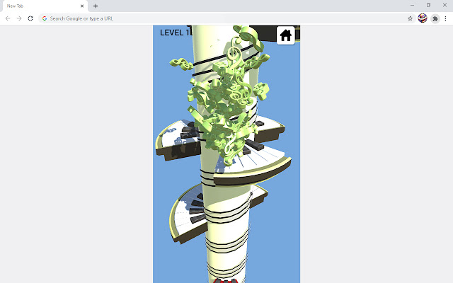 Helix Piano Tiles Game  from Chrome web store to be run with OffiDocs Chromium online