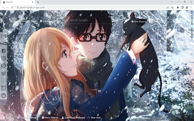 Hello World Anime Wallpaper  from Chrome web store to be run with OffiDocs Chromium online