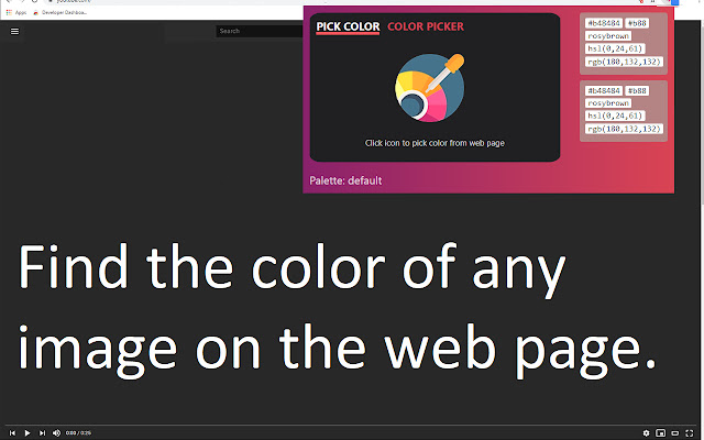 Hex Color Picker  from Chrome web store to be run with OffiDocs Chromium online