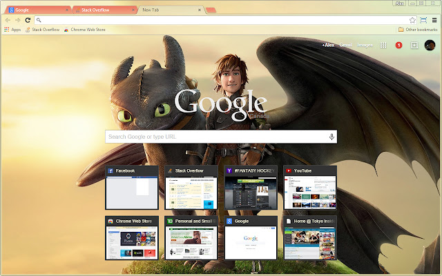 Hiccup  Toothless Sunset  from Chrome web store to be run with OffiDocs Chromium online