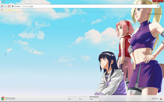 Hinata Hyūga Ino Yamanaka  from Chrome web store to be run with OffiDocs Chromium online