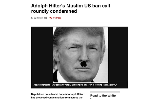 Hitler has a toupee  from Chrome web store to be run with OffiDocs Chromium online