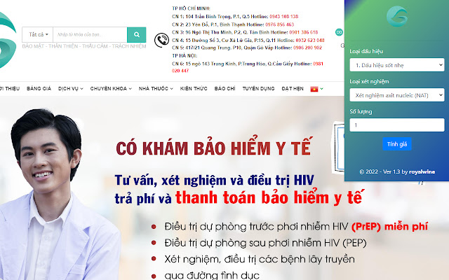 HIV tests and signs  from Chrome web store to be run with OffiDocs Chromium online