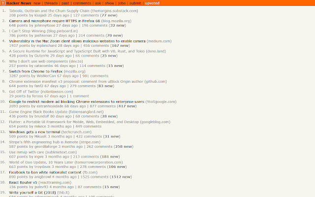 HN Comments Owl  from Chrome web store to be run with OffiDocs Chromium online