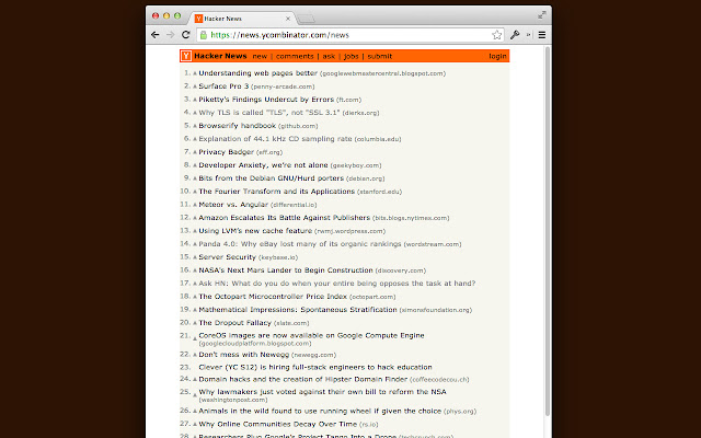 HN Retreat  from Chrome web store to be run with OffiDocs Chromium online