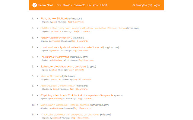 HN Special An addition to Hacker News  from Chrome web store to be run with OffiDocs Chromium online