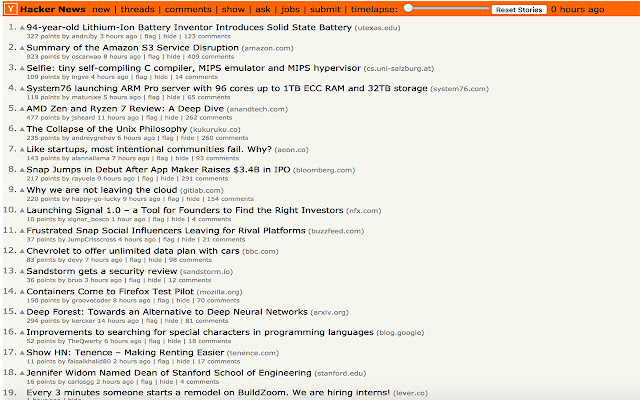 HN timelapse  from Chrome web store to be run with OffiDocs Chromium online