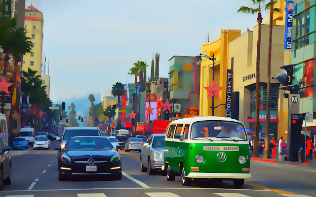 Hollywood Boulevard | 1920x1080 HD  from Chrome web store to be run with OffiDocs Chromium online